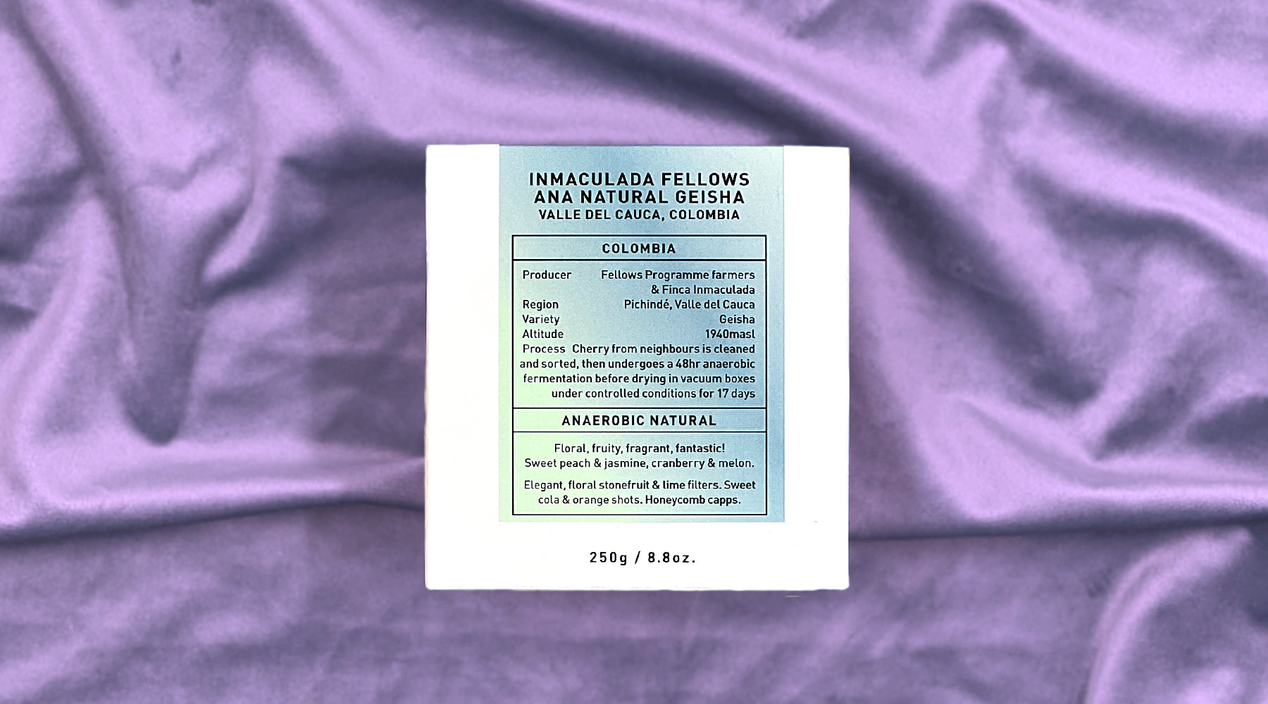 Inmaculada Fellows Ana Natural Geisha, Valle del Cauca