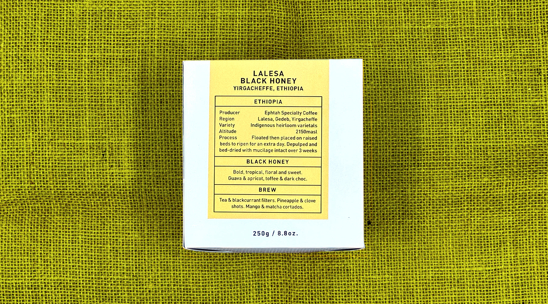 Lalesa Black Honey, Yirgacheffe