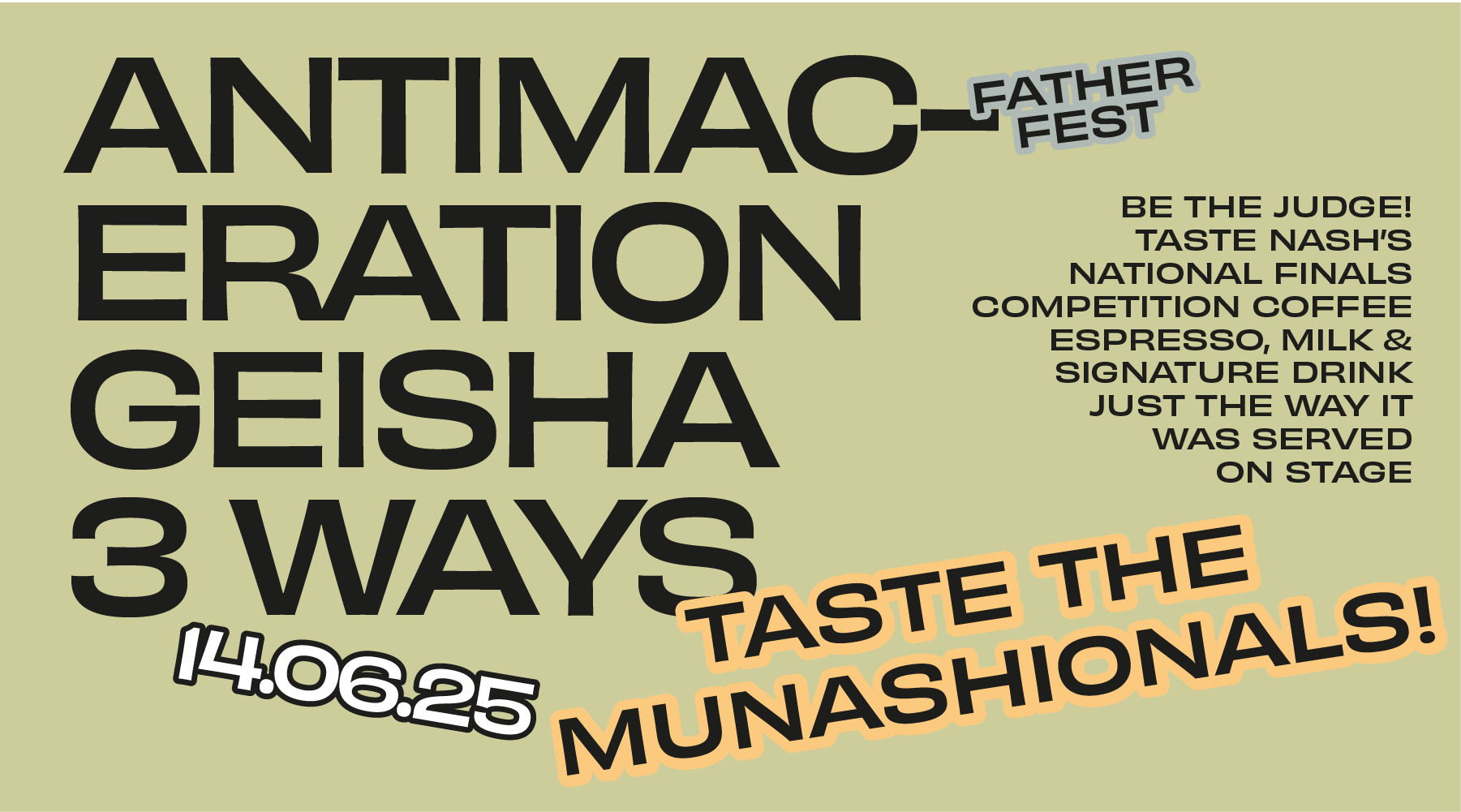Munashionals Barista Champs Geisha Antimaceration Tasting Experience