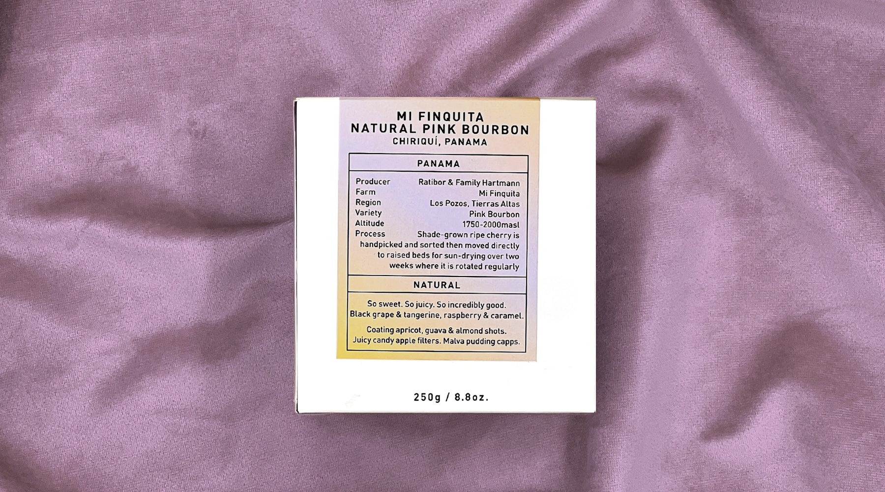 Mi Finquita Natural Pink Bourbon, Chiriquí