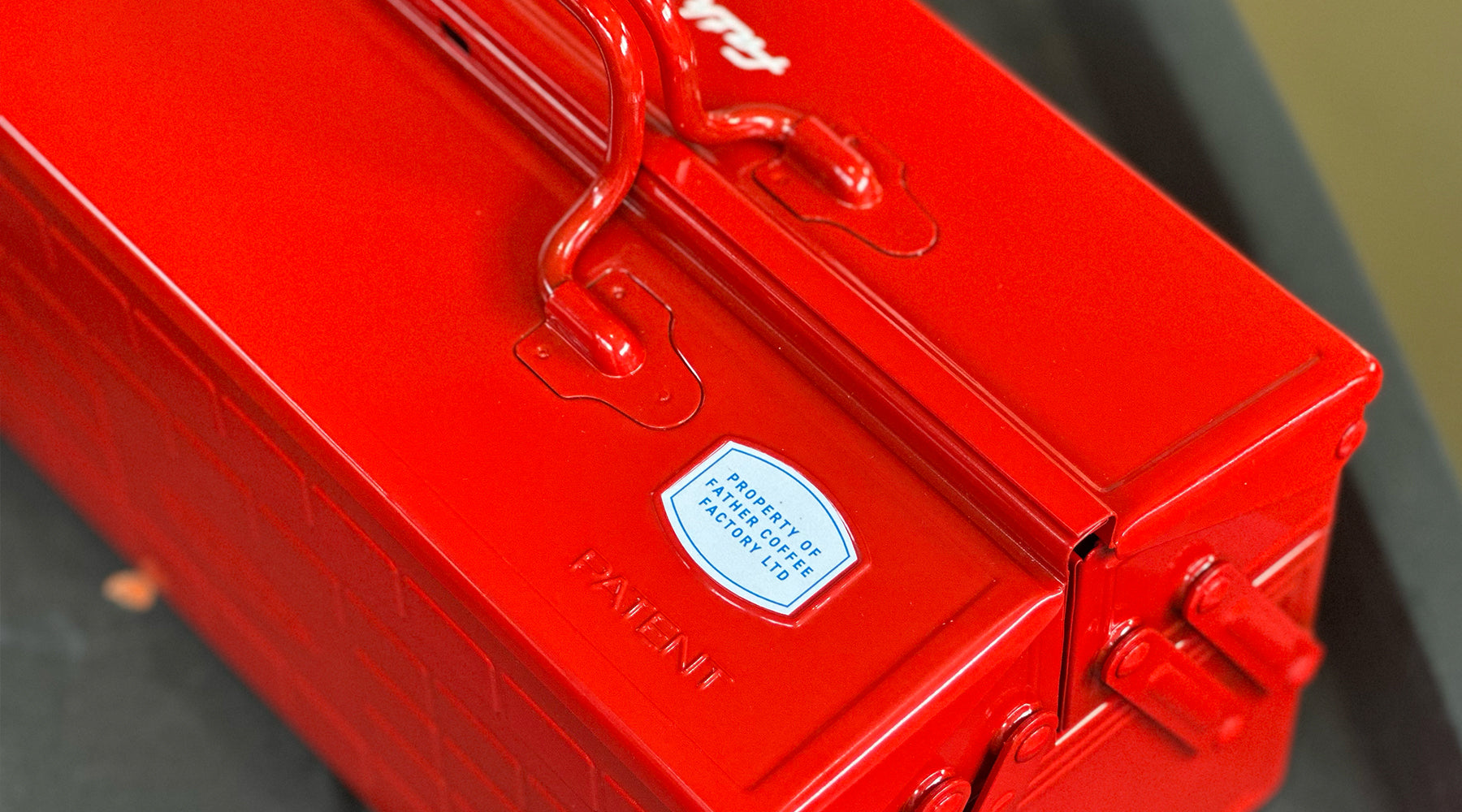 Large Factory Cantilever Toolbox in Red