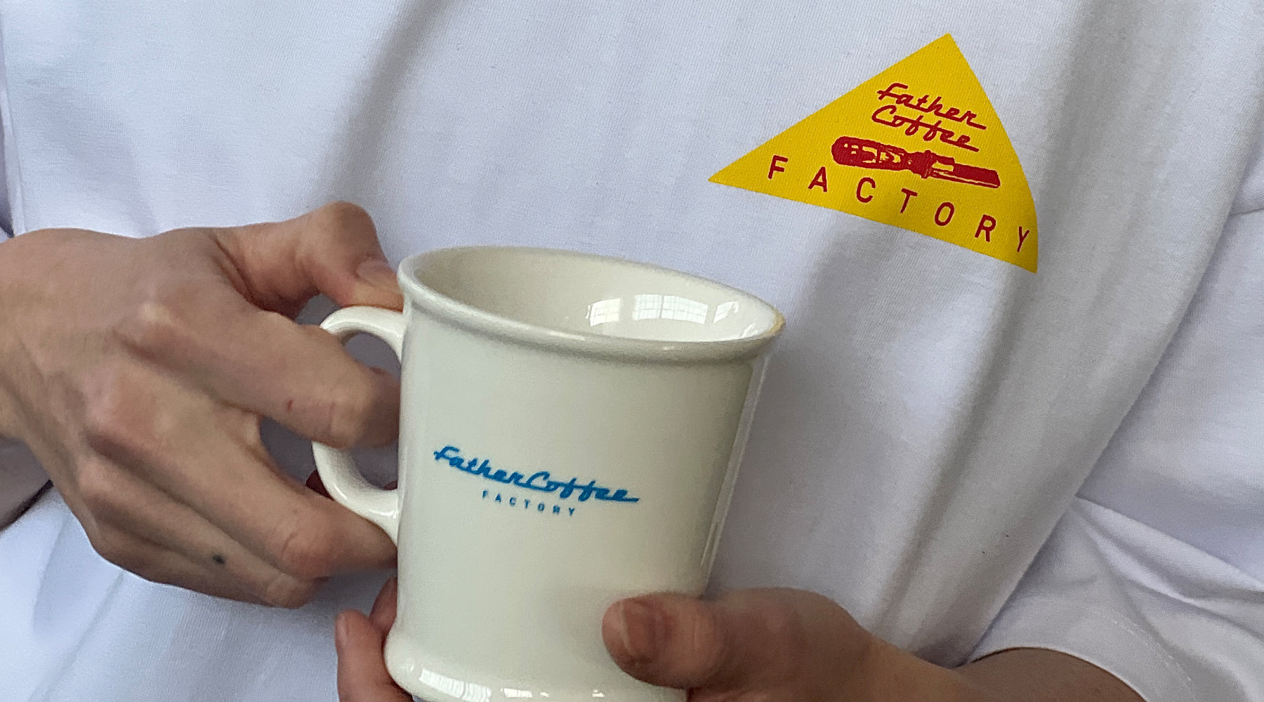 On the Tools at Father Factory Union Mug