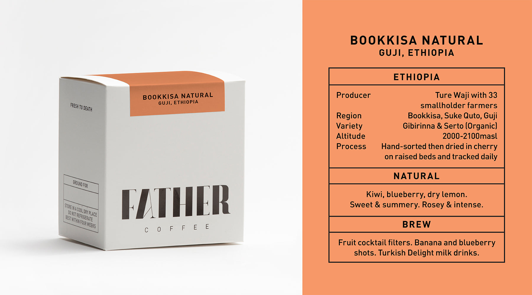 Bookkisa Natural, Guji, Ethiopia