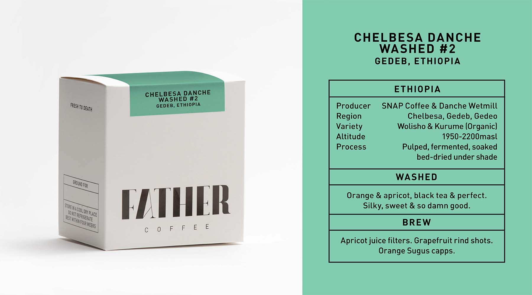 Chelbesa Danche #2 Washed, Gedeb, Ethiopia