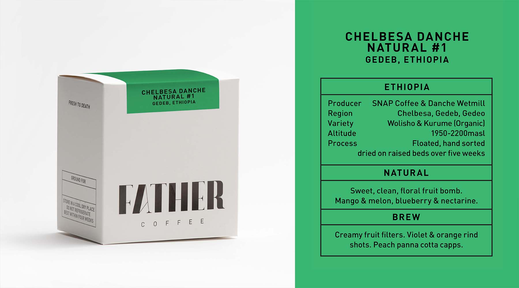 Chelbesa Danche #1 Natural, Gedeb, Ethiopia