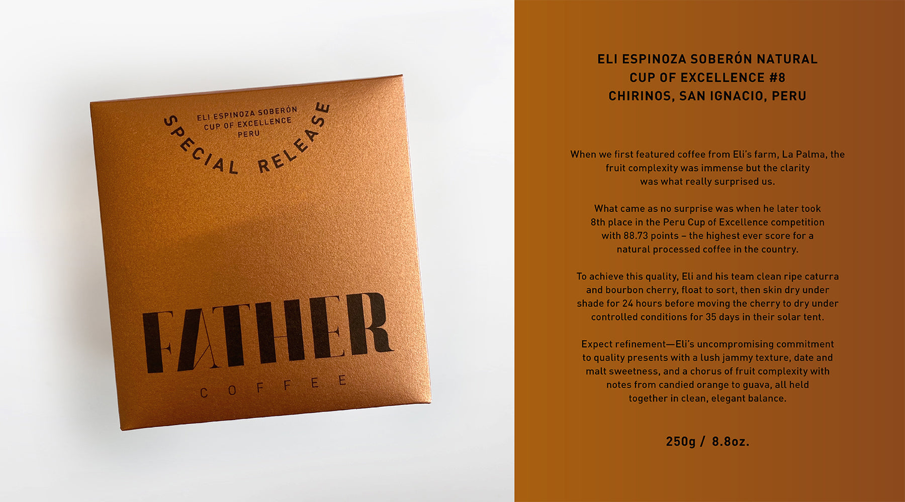 Eli Espinoza Soberón Natural – Cup of Excellence #8 – Peru
