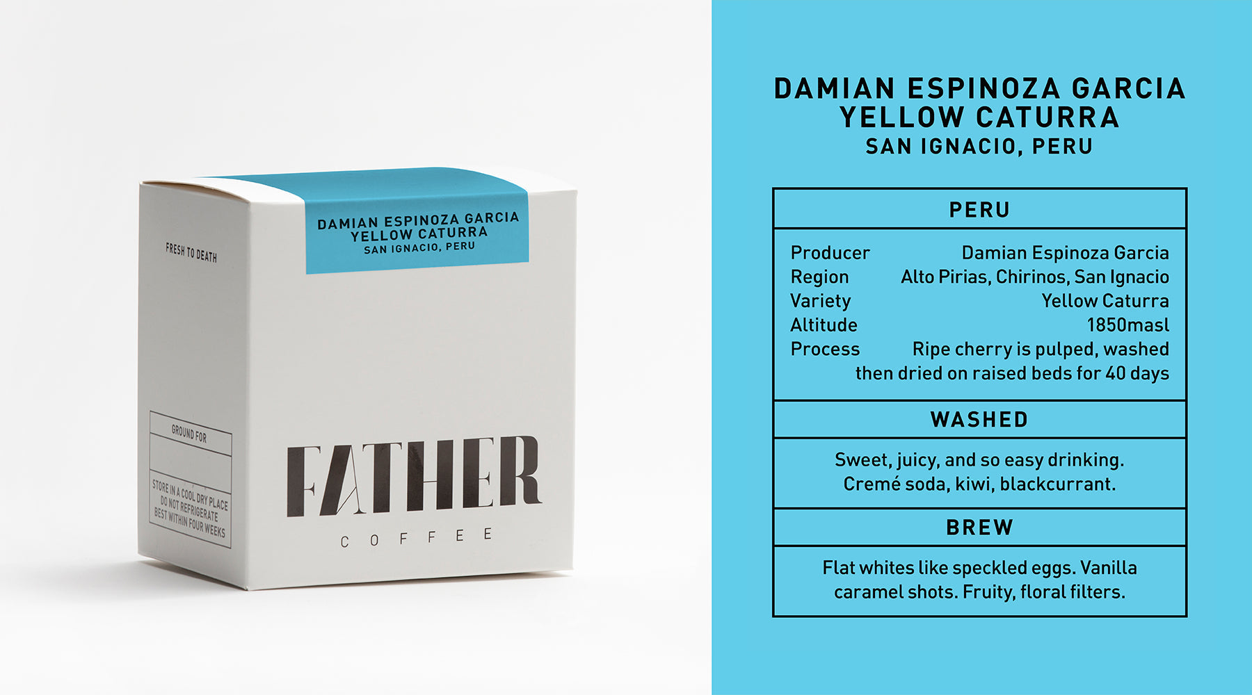 Damian Espinoza Garcia Yellow Caturra, San Ignacio, Peru