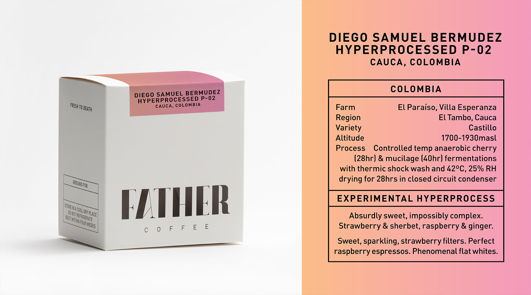 Diego Samuel Bermudez Hyperprocessed Castillo P-02, Cauca, Colombia