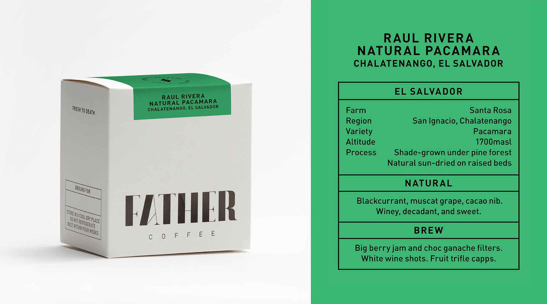 Photo of Raul Rivera Natural Pacamara, Chalatenango, El Salvador